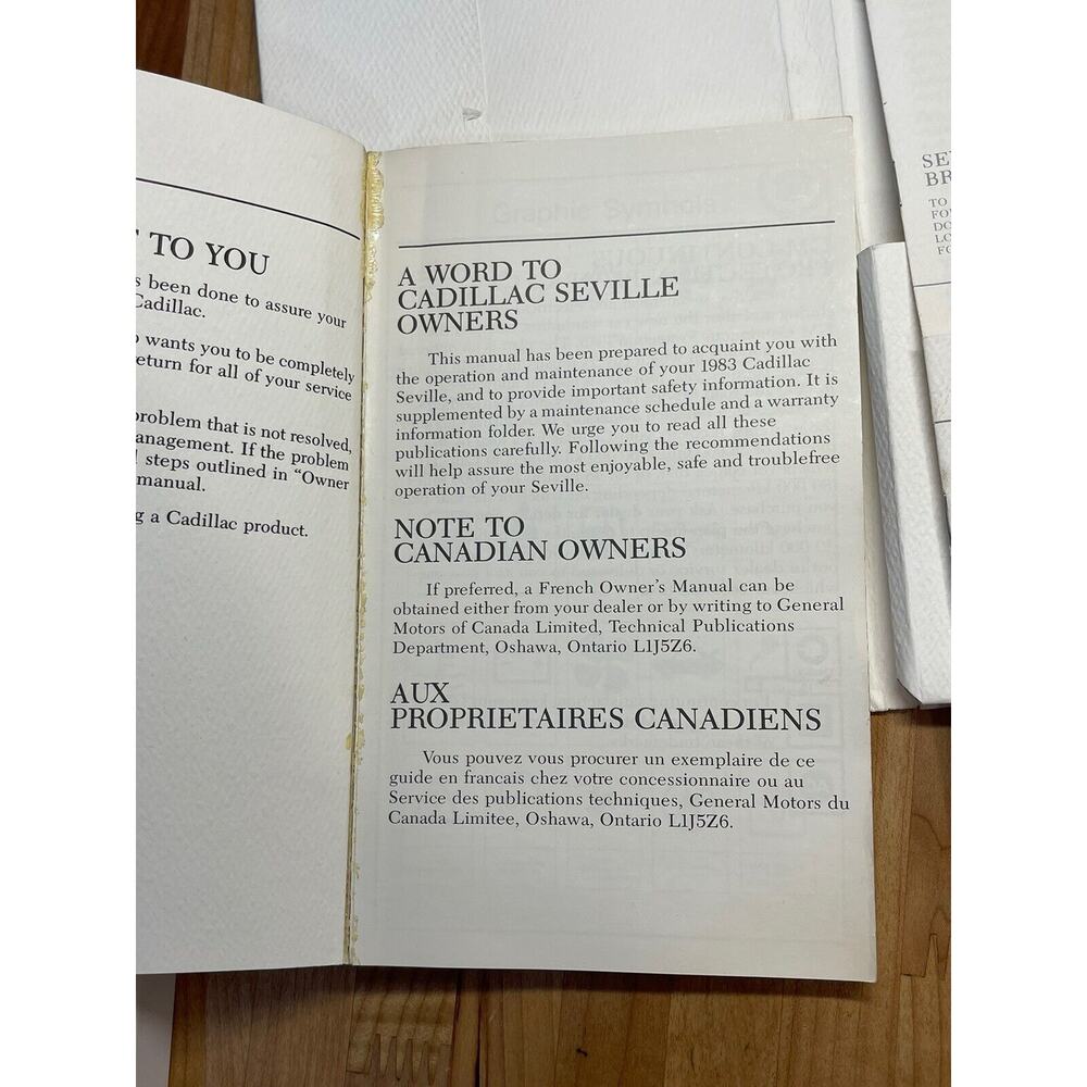 1983 Cadillac‎ Seville Owners Operator Manual Literature Including All Pictured - Picture 4 of 9